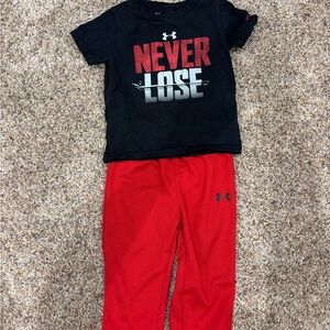 Under Armour Kids Matching Set - Black and Red